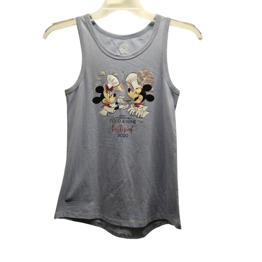 Disney Women's Size Small EPCOT Food & Wine Festival 2020 Mickey Minnie Tank Top